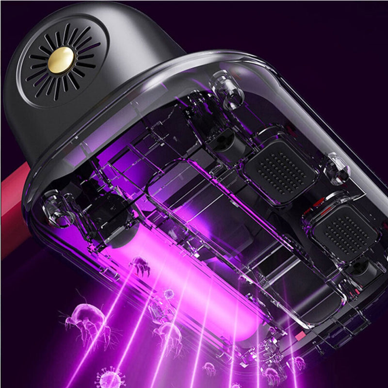 RESIGILAT - Aspirator portabil Antiacarieni si Praf cu acumulator, 50 W, tehnologie UV-C
