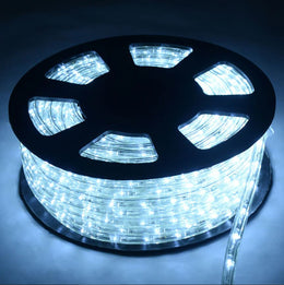 Instalatie tip furtun luminos LED 100m, cu joc de lumini, diverse culori, 2 alimentatoare