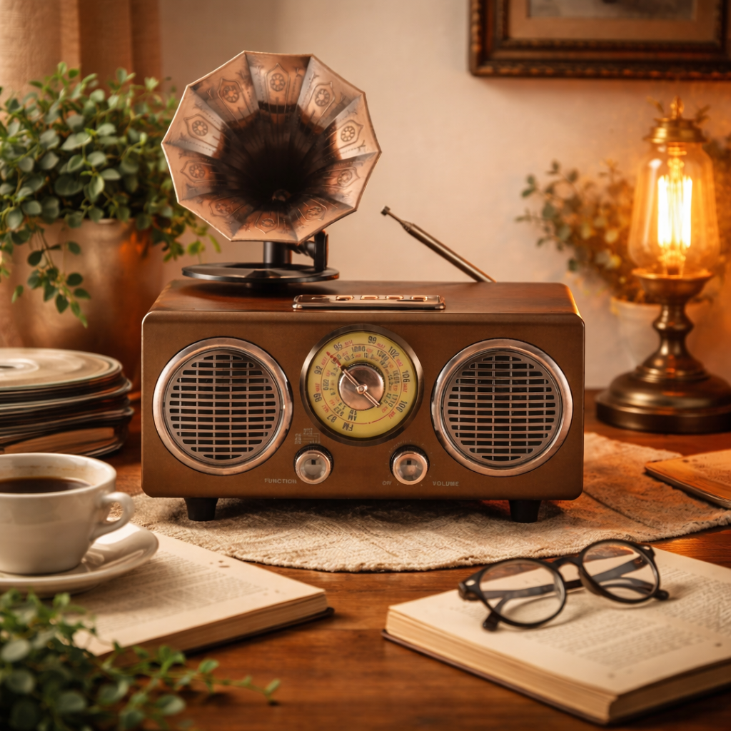 Radio portabil retro NNS NS-802BT cu Bluetooth 5.3 10W USB TF AUX FM AM SW baterie reincarcabila