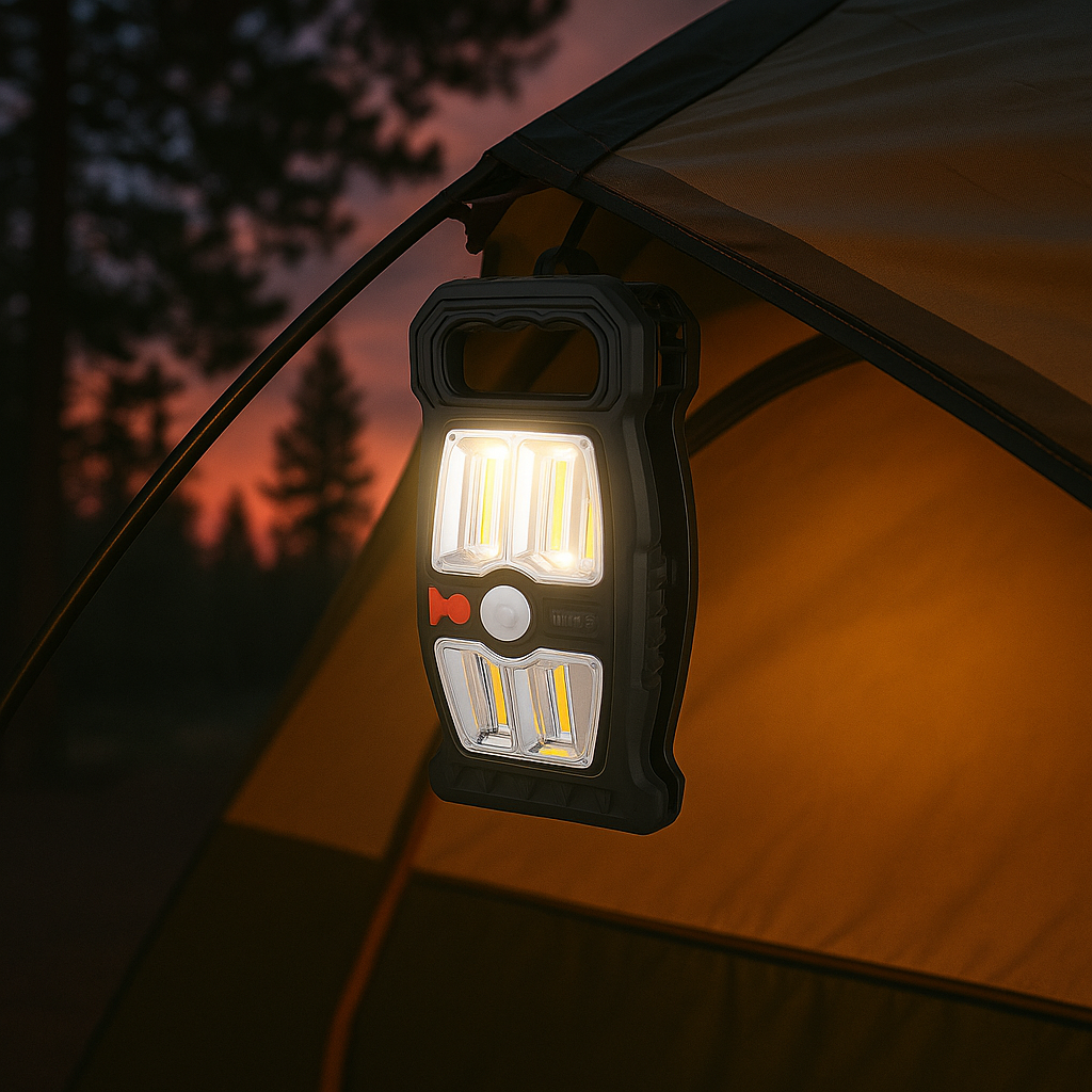 Lampa LED Solara cu senzor de miscare si clip de prindere, Iluminarea utomata, USB Type-C, IP65