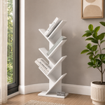 Biblioteca tip copac cu rafturi decorative 122 x 44 x 24 cm, PAL melaminat 18 mm