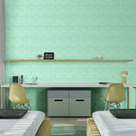 Tapet 3D caramida Verde deschis auto-adeziv pentru interior, 70 x 77 cm