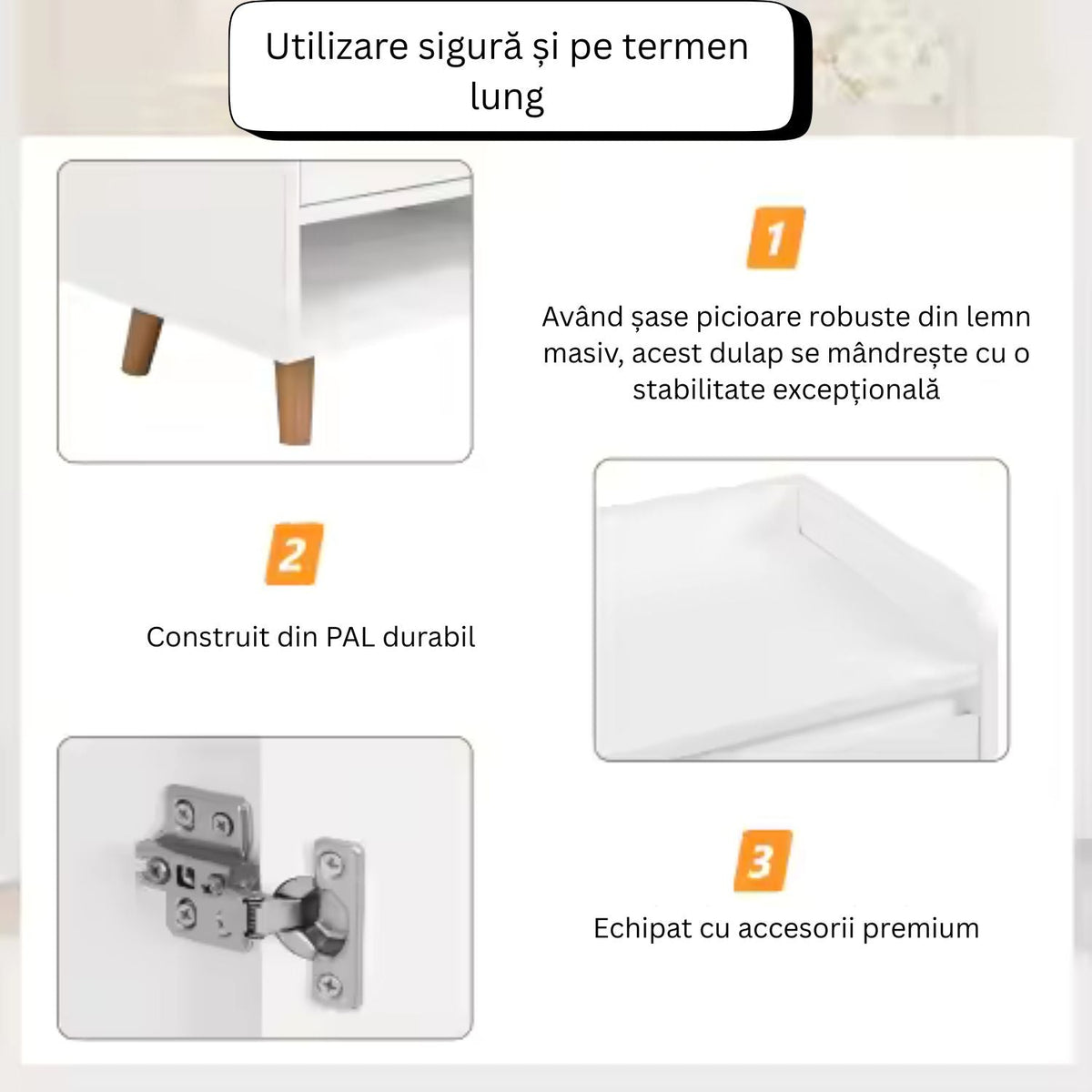 RESIGILAT - Dulap pantofi, din PAL, cu rafturi multiple – 120/140x32x100 cm, Alb/Gri