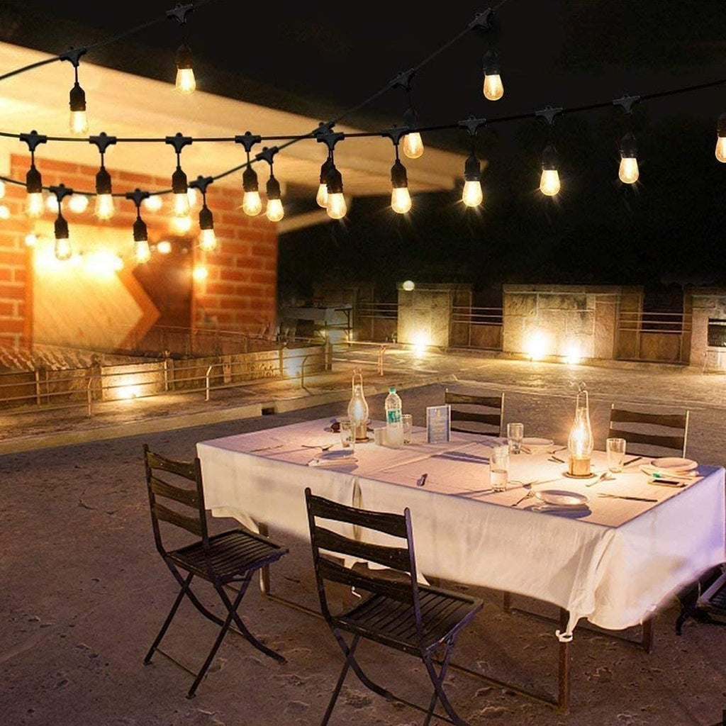 Ghirlanda luminoasa gradina sau terasa, interconectabila, fasung E27, IP65, 220V