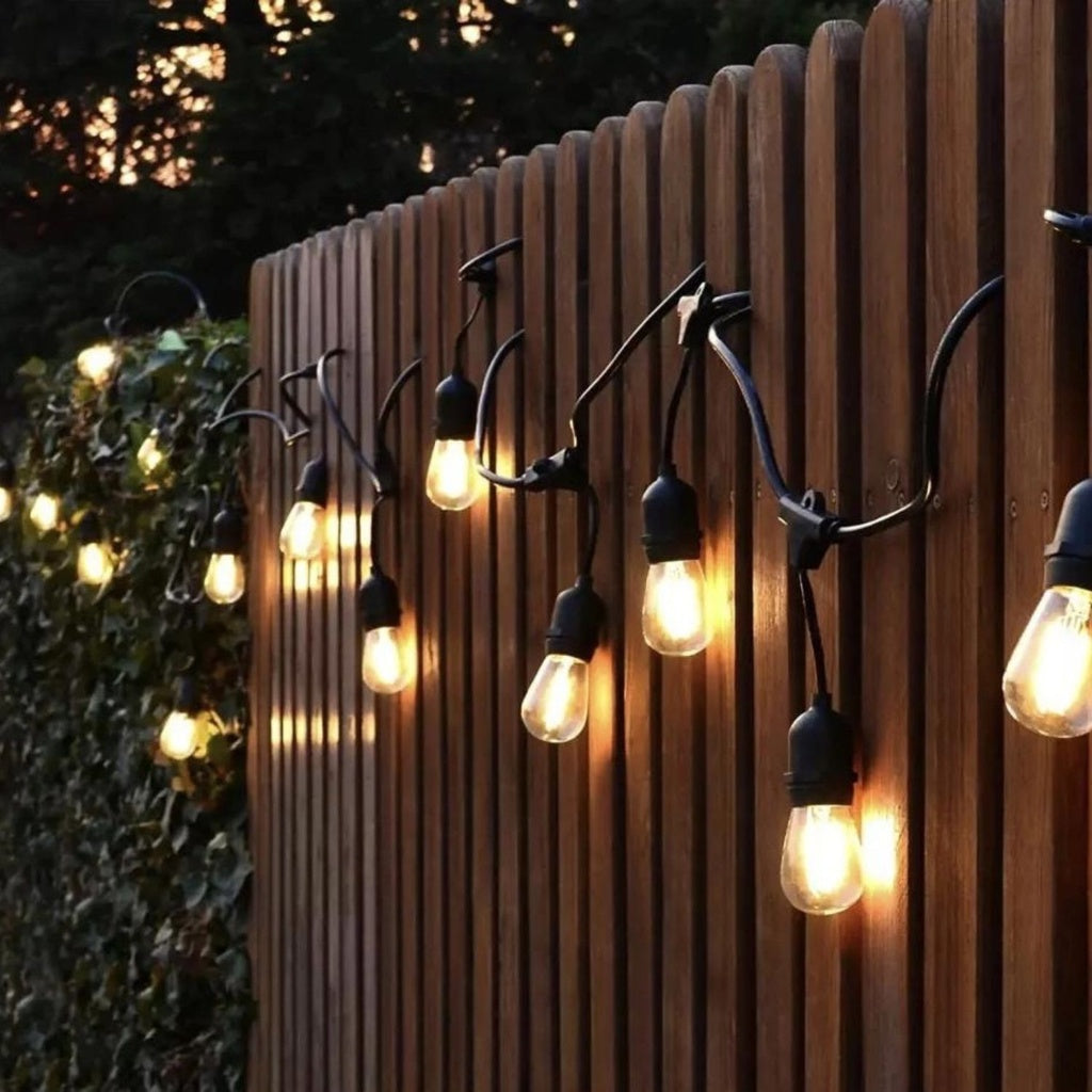 Ghirlanda luminoasa gradina sau terasa, interconectabila, fasung E27, IP65, 220V