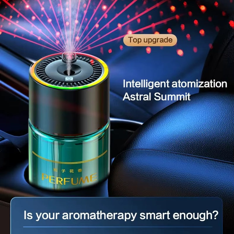 Odorizant auto cu proiector laser, umidificator si iluminare ambientala RGB