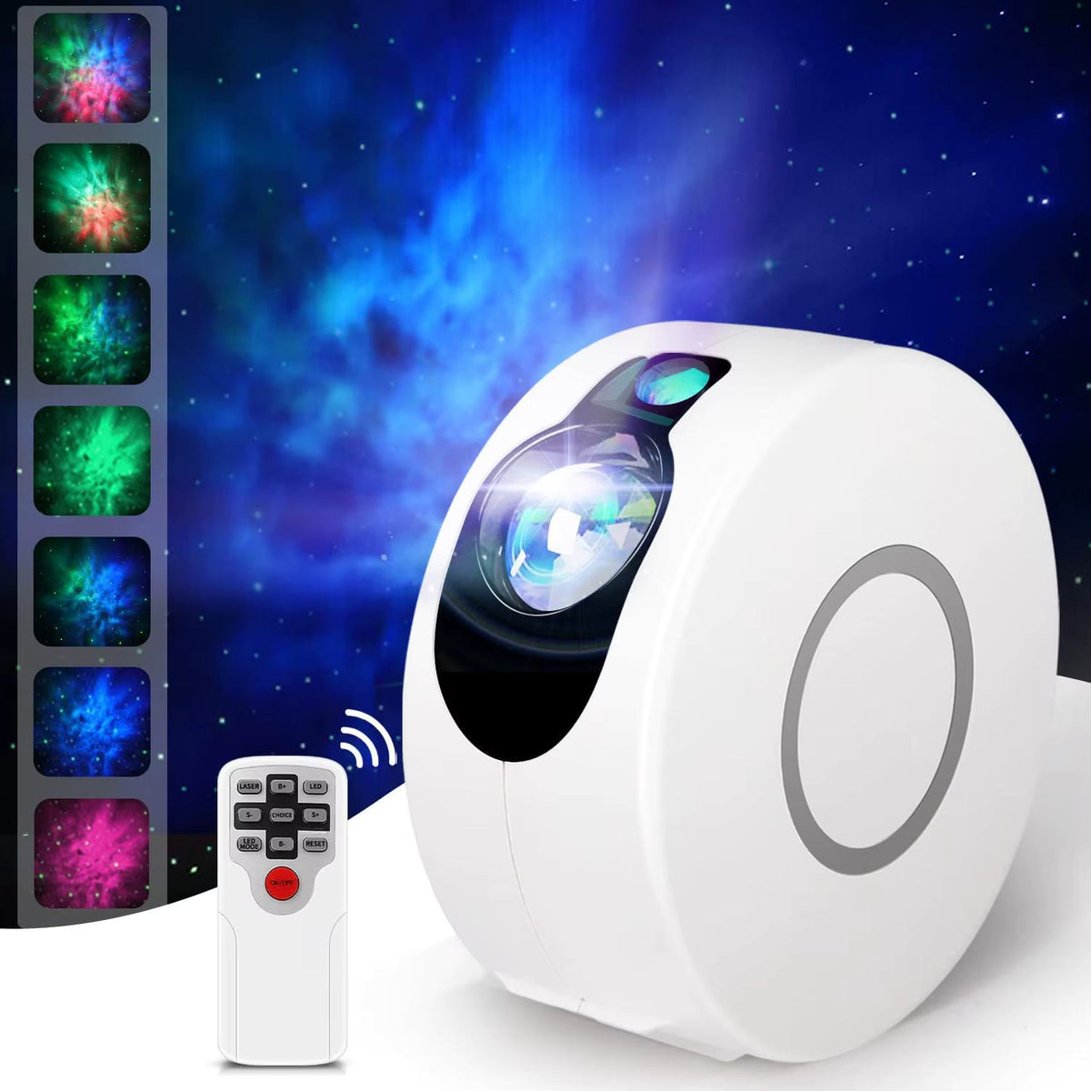 Proiector de stele LED 3D Aurora, Lampa de veghe pentru copii, Telecomanda