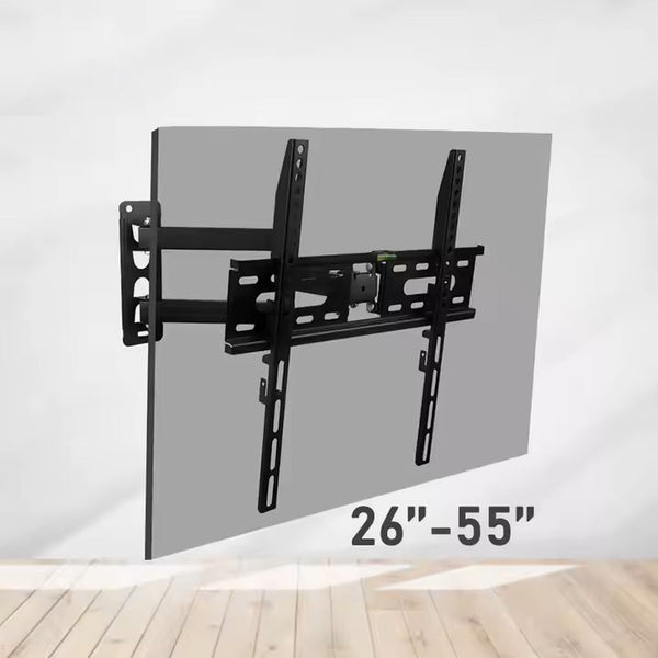 Suport TV perete 26-55 inch ( 66 cm - 140 cm), Maxim 30 kg, Ajustabil, VESA: până la 400 x 400 mm, Negru
