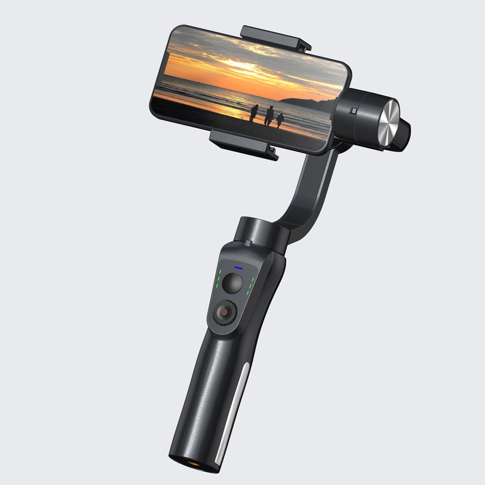 Sistem de stabilizare GIMBAL S5B cu face tracking, rotativ, 3 axe, Bluetooth, 4000 mAh, Negru