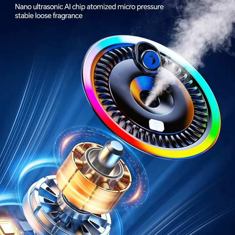 Odorizant auto cu proiector laser, umidificator si iluminare ambientala RGB