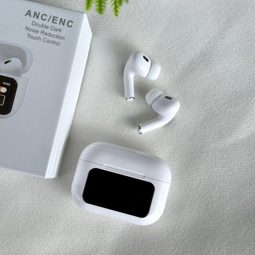 Casti wireless bluetooth A9 pro, cu Touch Screen si Anularea Zgomotului, Bluetooth 5.4,microfon HD, control tactil/touch, rezistente la apa