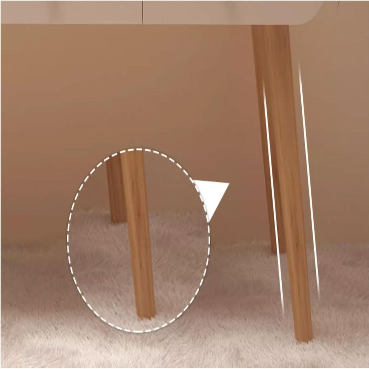 Masa de toaleta cu oglinda 100x120x40 cm design modern alba cu sertare si rafturi