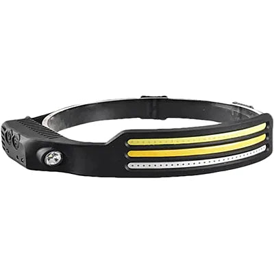 RESIGILAT - Lanterna cap LED, 1200 lumeni, Senzor de miscare, 5 Moduri lumina, Negru