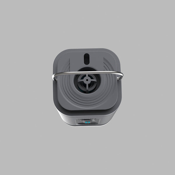 Pompa de aer electrică portabilă cu lanternă LED – 3 moduri luminoase, 5 duze, USB reîncărcabilă
