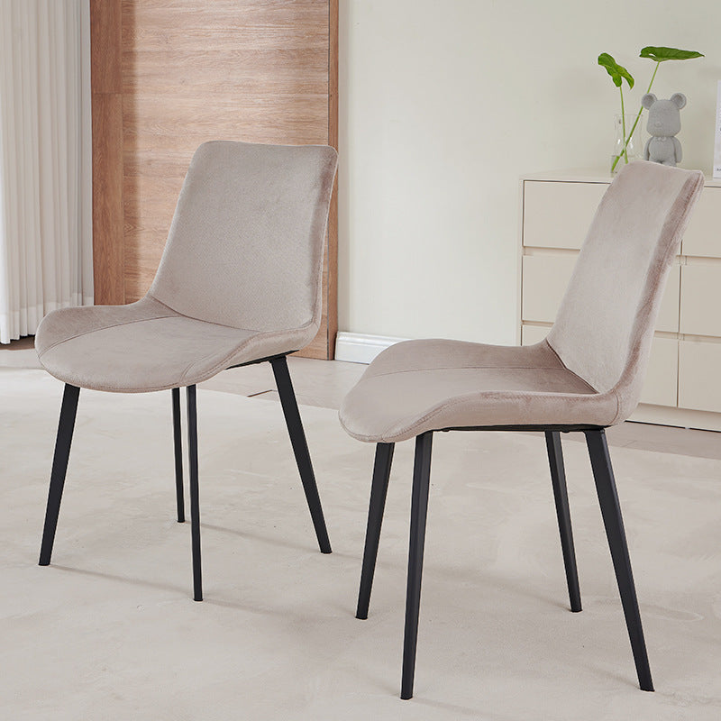 Scaun de dining din catifea, design nordic, aspect minimalist