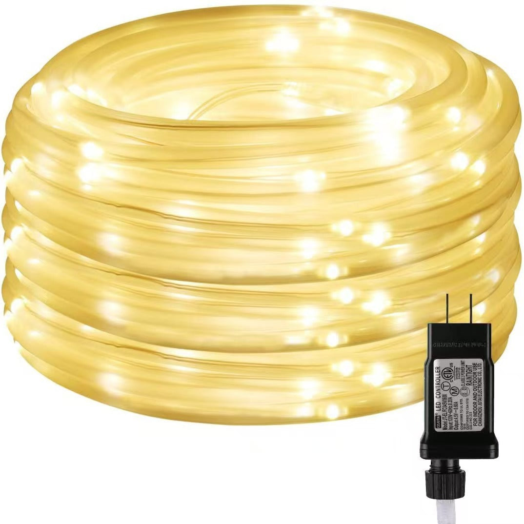 Ghirlanda Luminoasa Decorativa 50m cu 500 LEDuri Tip Furtun, de Exterior