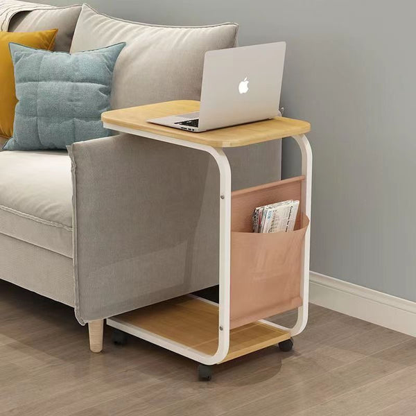 RESIGILAT - Masa de colt multifunctionala cu raft pentru carti, design modern si practic