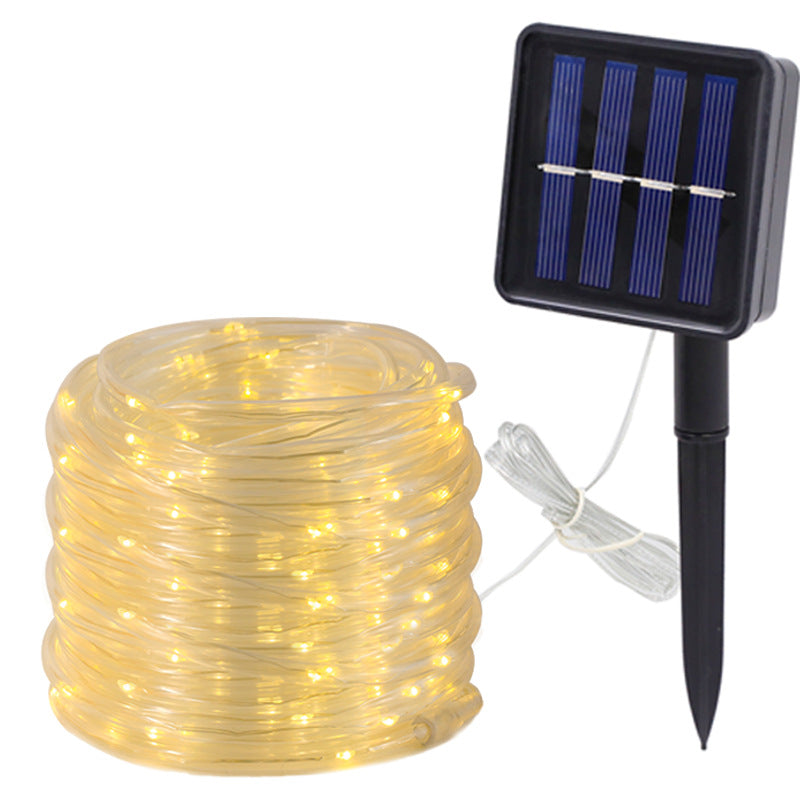Ghirlanda luminoasa solara tip furtun cu LED, 12 sau 22 metri