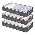 Organizator haine cu fermoar pentru depozitare sub pat, 100x50x18cm, 90L