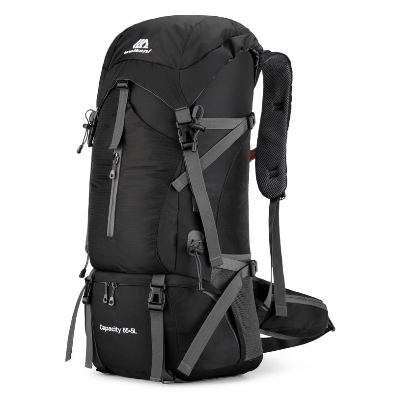 Rucsac drumetie 70L cu husa ploaie si sistem prindere echipament 70x32x23 cm