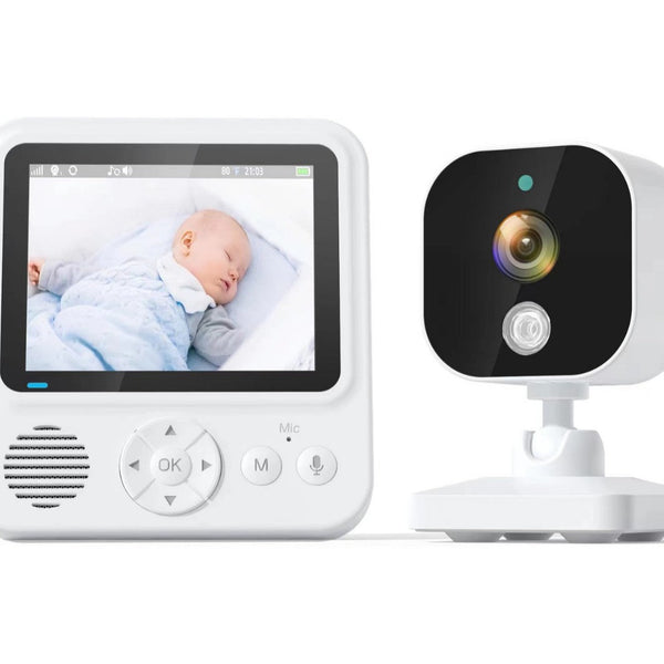 Monitor video wireless pentru bebelusi cu ecran IPS 2.8" – vedere nocturna, VOX, comunicare bidirectionala