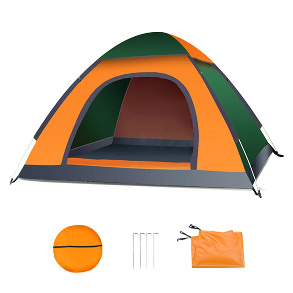Cort camping cu deschidere automata pop-up, impermeabil, protectie UV, 2 usi