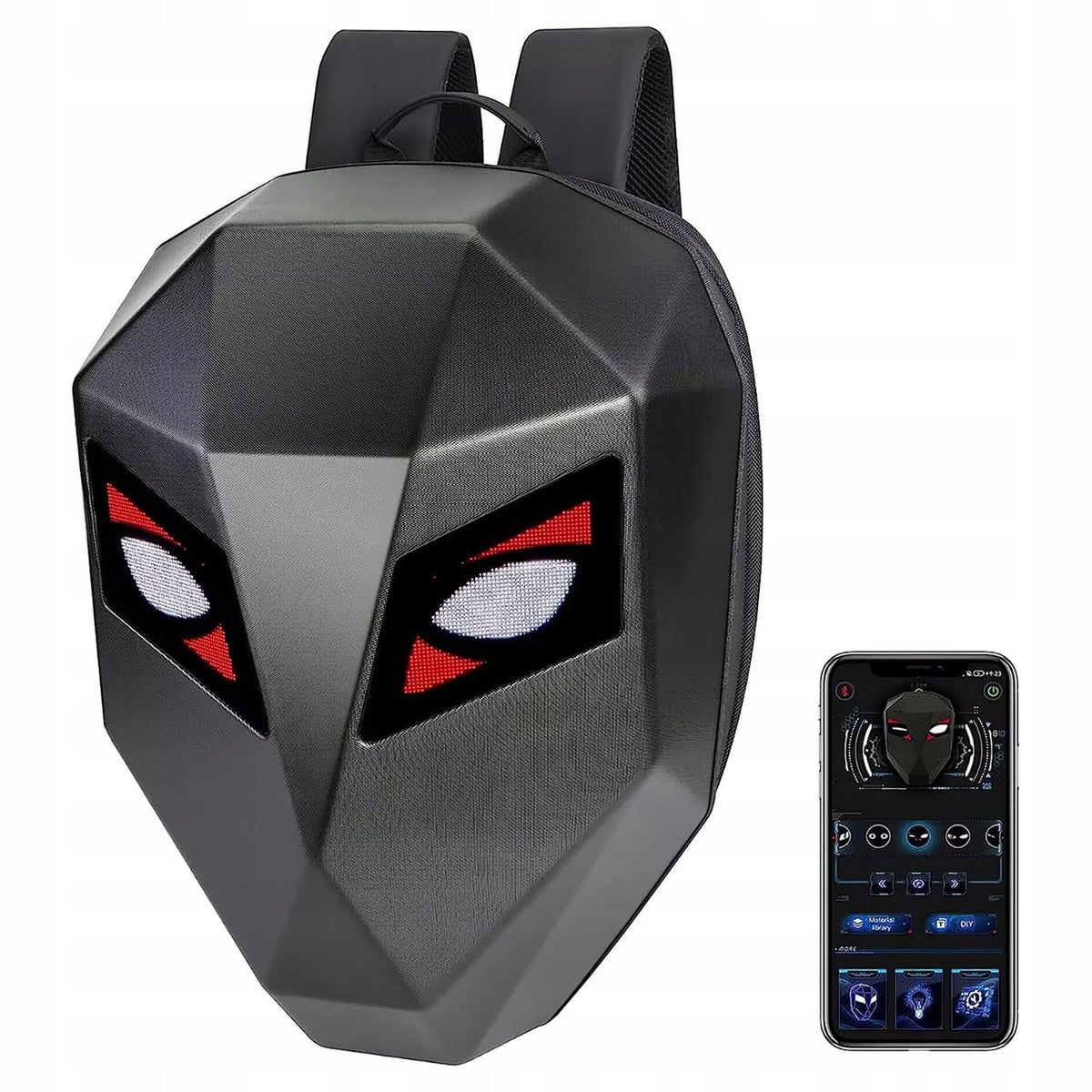 Rucsac moto Led, impermeabil, compartiment laptop 15.6, extensie pentru casca