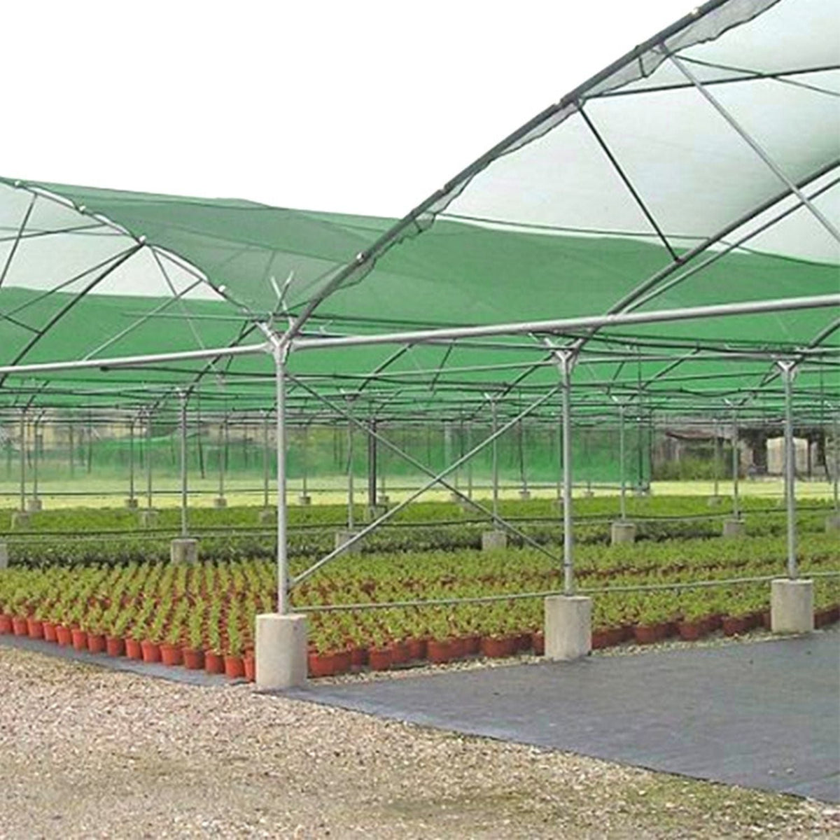Plasa protectie solara si rezistenta la caldura pentru acvacultura, 8 ace, 80g, 2×25m sau 2×50m, verde/negru