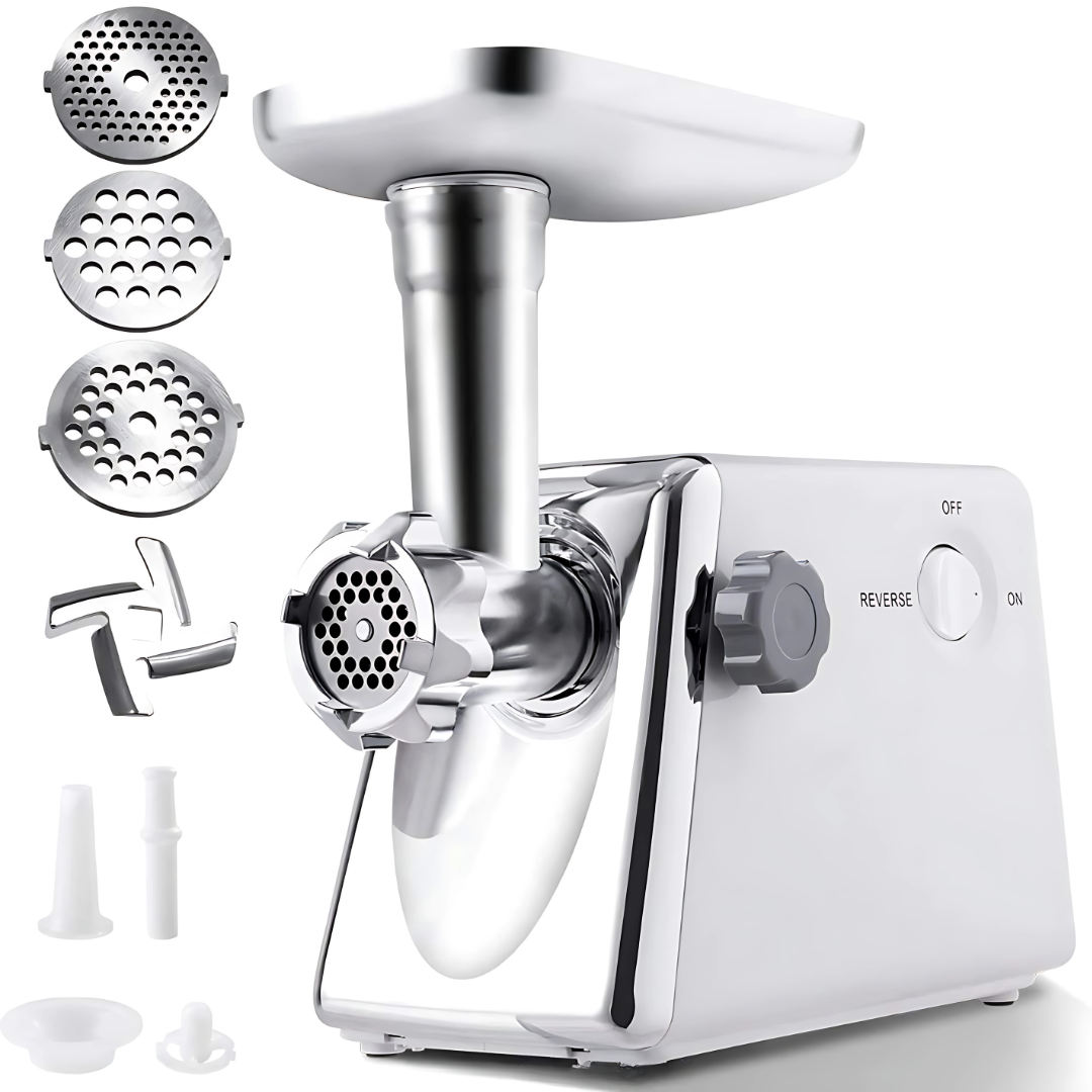 Masina de Tocat Carne Electrica 2500W, lama inox, capacitate 40kg/ora, usor de curatat