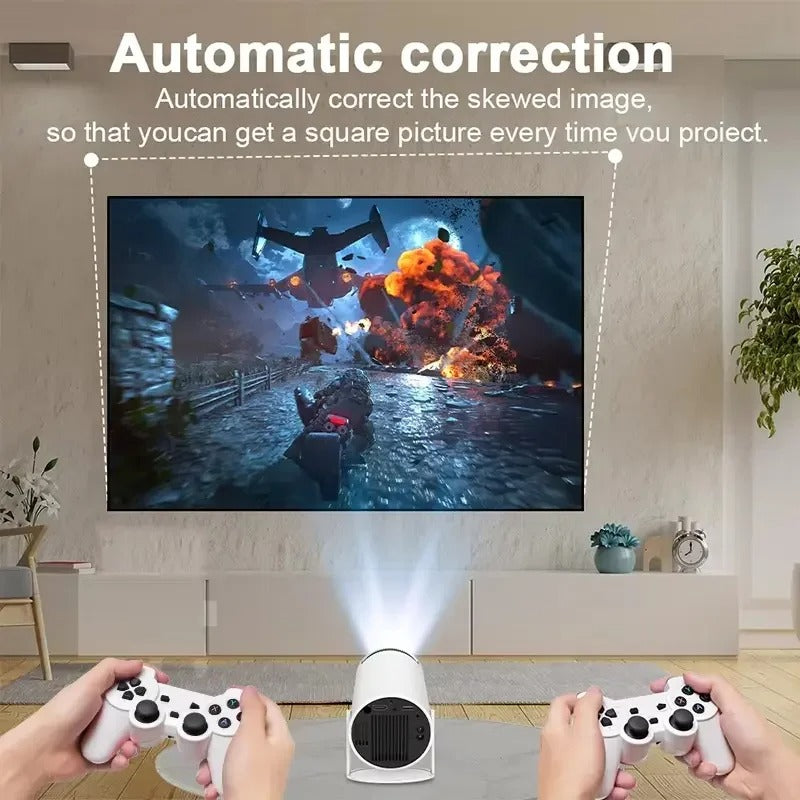 RESIGILAT - Videoproiector smart Magcubic HY300 Pro+ 4K, Android 11, WiFi 6, BT 5.4, Gamepad inclus