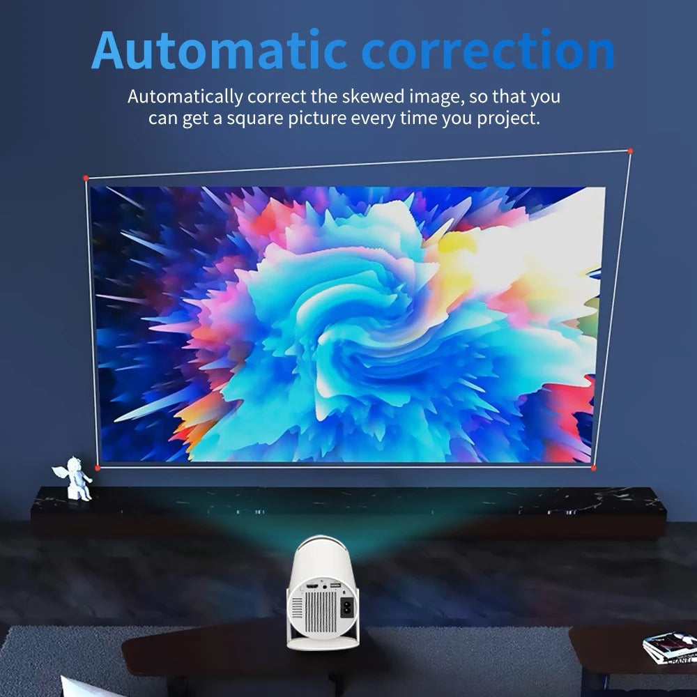 RESIGILAT - Videoproiector smart Magcubic HY300 Pro+ 4K, Android 11, WiFi 6, BT 5.4, Gamepad inclus