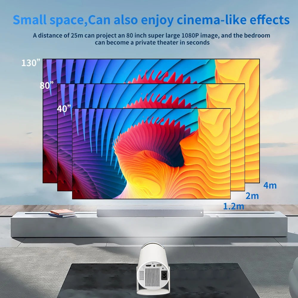 RESIGILAT - Videoproiector smart Magcubic HY300 Pro+ 4K, Android 11, WiFi 6, BT 5.4, Gamepad inclus
