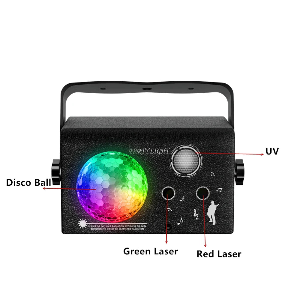 Proiector Party cu 4 Moduri, DJ Disco si Telecomanda pentru Home, Party si Evenimente