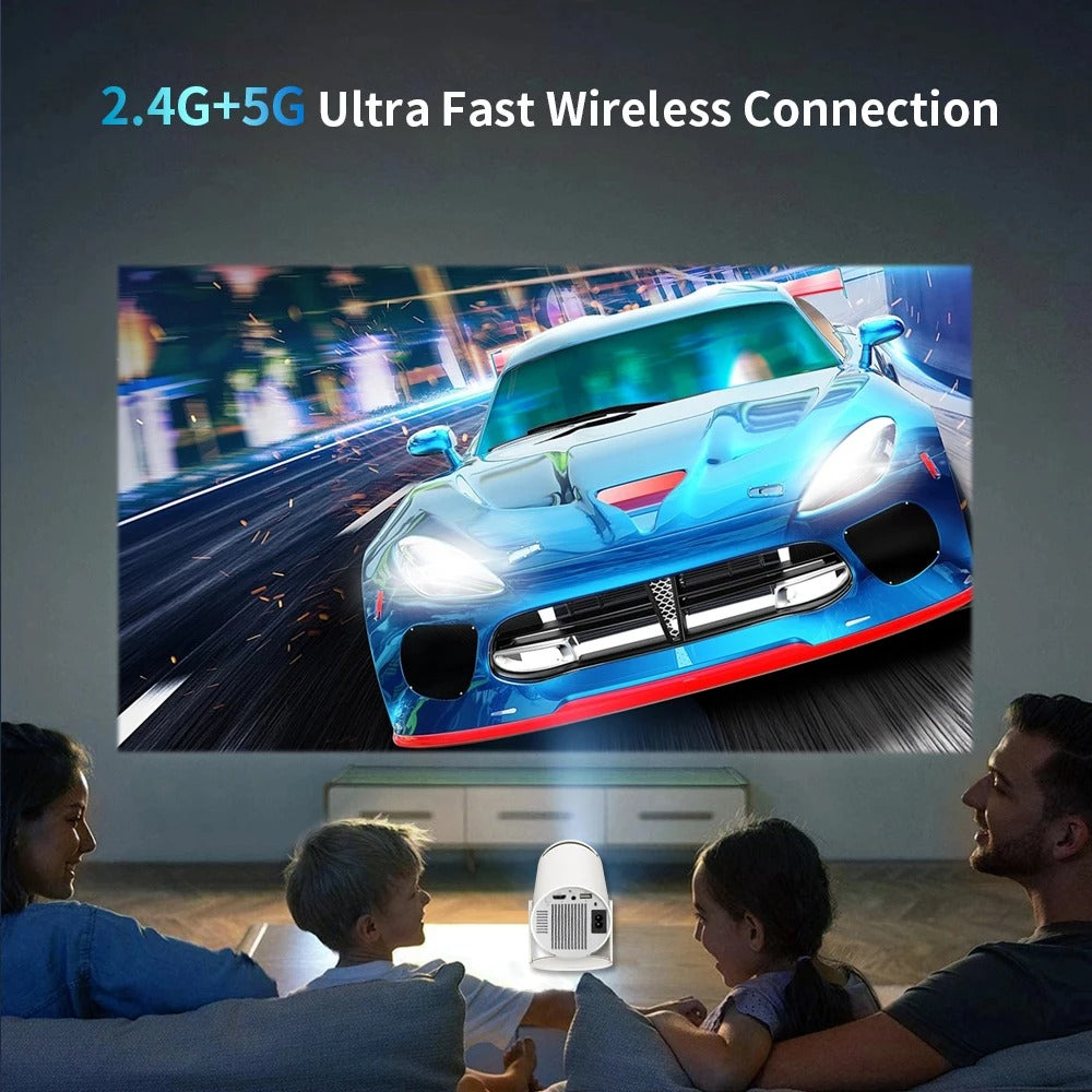 RESIGILAT - Videoproiector smart Magcubic HY300 Pro+ 4K, Android 11, WiFi 6, BT 5.4, Gamepad inclus