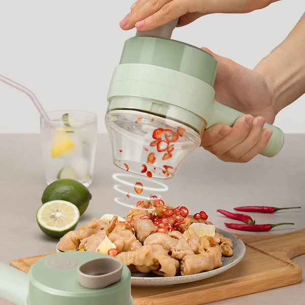 Tocator si maruntitor electric pentru alimente si legume 4 in 1