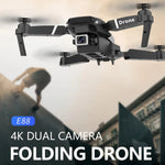 Drona inteligenta E88 Pro cu camere 4K, control wireless si gestual, pliere rapida, geanta inclusa