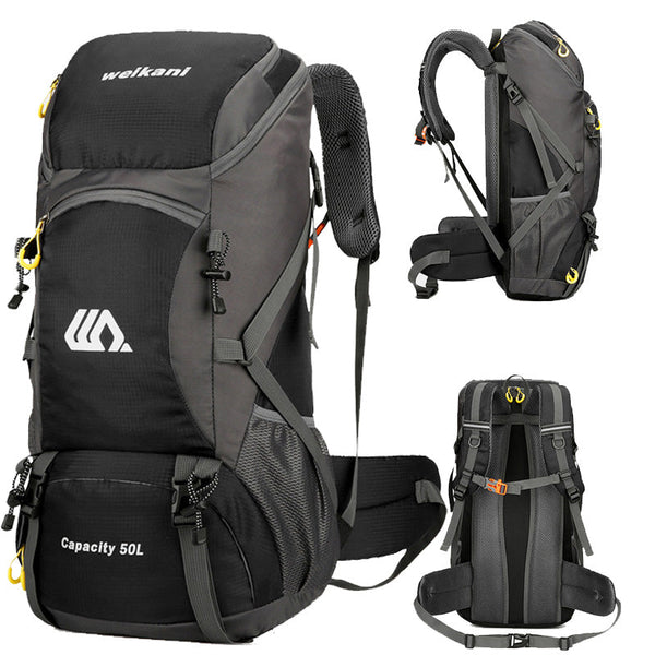 Rucsac drumetie 50L cu suport lombar si compartiment laptop 58x30x22 cm
