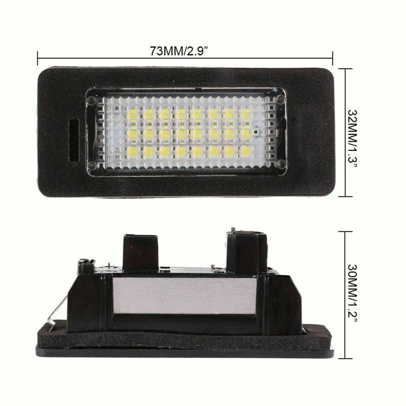 Set 2 lampi LED numar VW, cod H02045, 6500K, Plug & Play, fara eroare bec ars