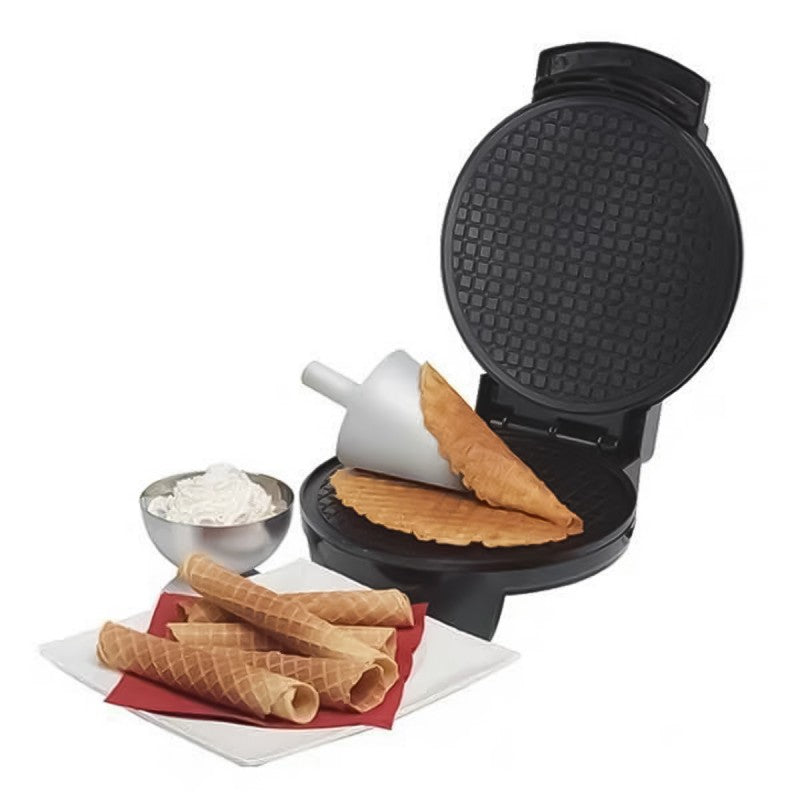 Aparat de facut conuri de vafe, RAF R2223, 1000 W, diametru 20 cm, negru
