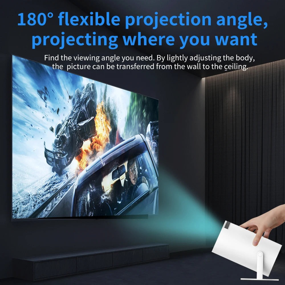 RESIGILAT - Videoproiector smart Magcubic HY300 Pro+ 4K, Android 11, WiFi 6, BT 5.4, Gamepad inclus