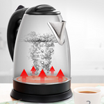 RESIGILAT - Cana Fierbator Inox, 1500W, 2L, declansare automata, Inox/Negru