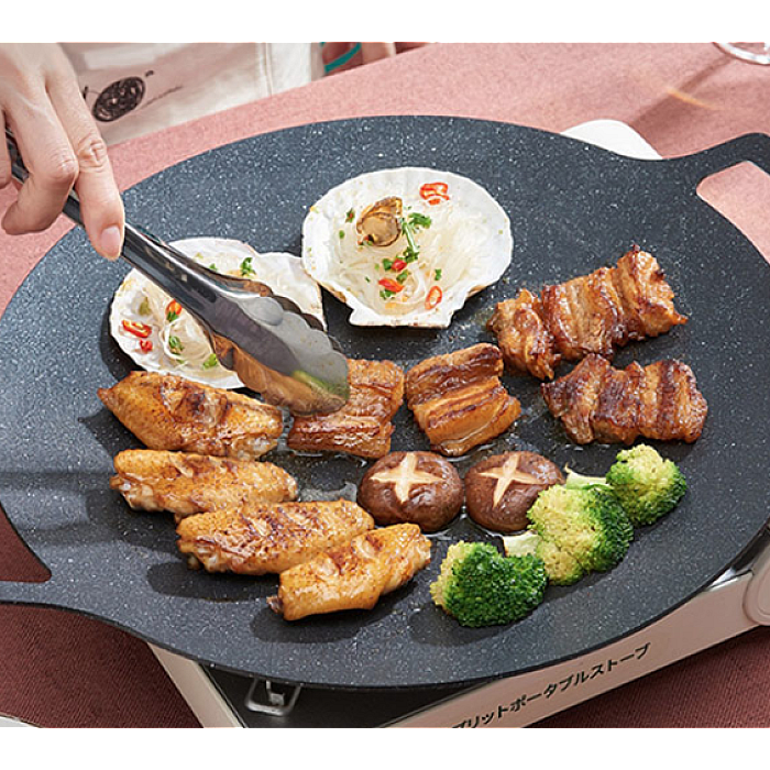 Plita rotunda coreeana pentru gratar 36 cm