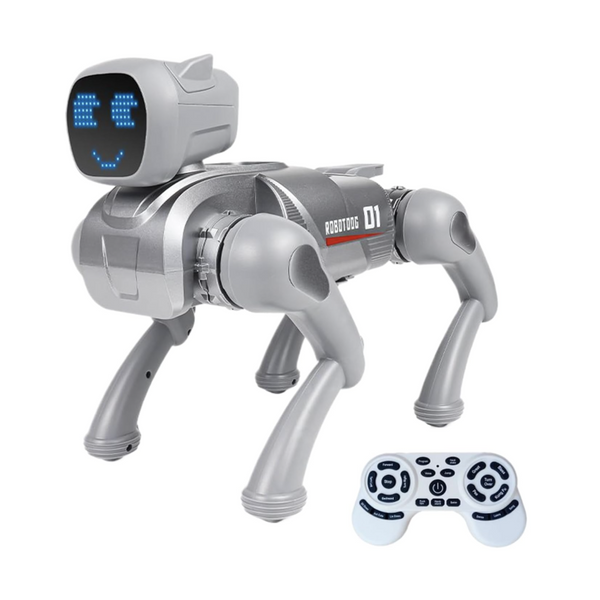 Catel robot inteligent, control telecomanda, aplicatie mobila, comenzi vocale, functii interactive, dans,