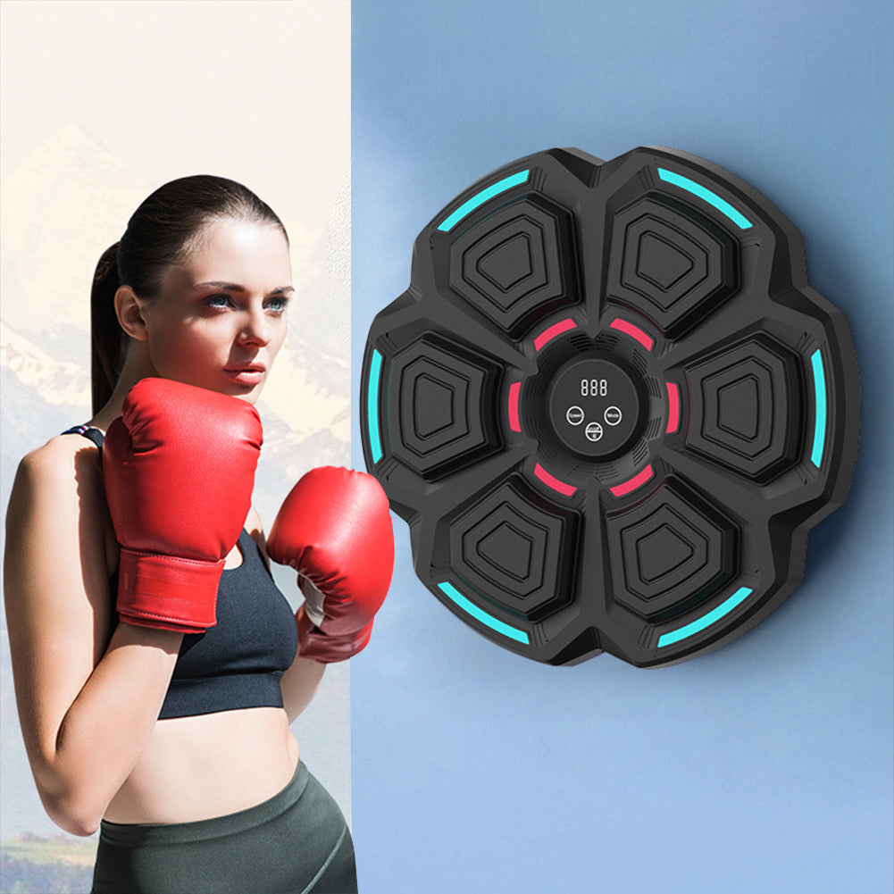 RESIGILAT - Aparat inteligent de box cu lumini RGB, muzica si afisaj LED – antrenament interactiv pentru acasa