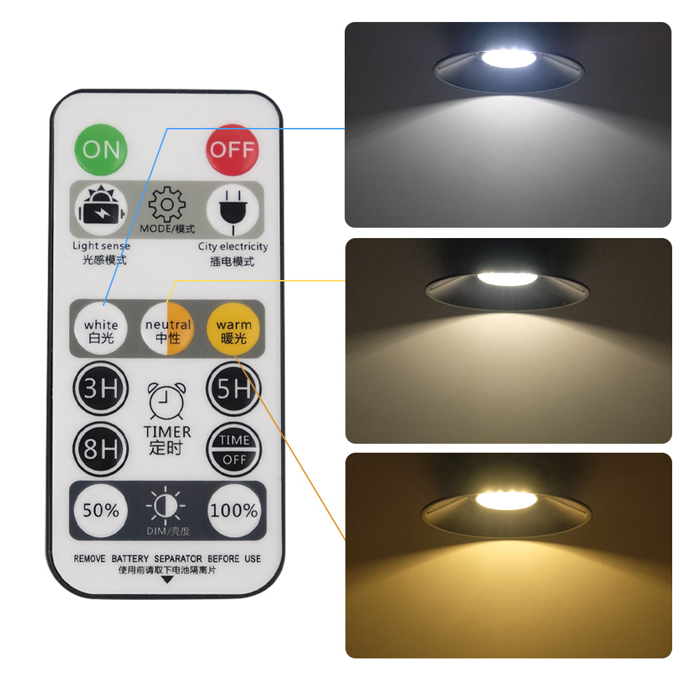 RESIGILAT - Lampa solara suspendata, cu telecomanda, 90 Lm/W