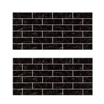 Placa autoadeziva decorativa 30x60 pentru perete, model caramida neagra
