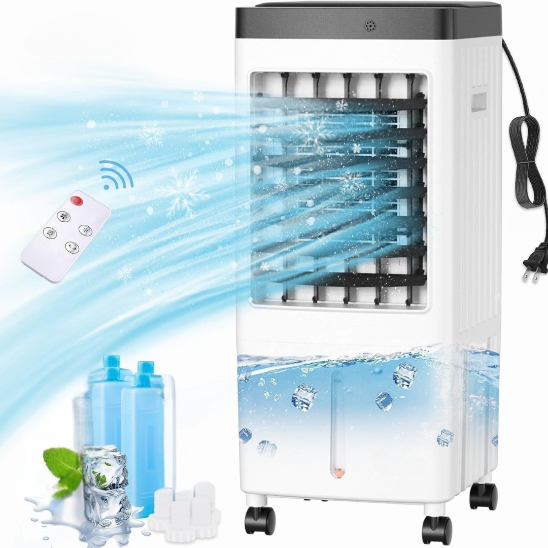 RESIGILAT - Aer conditionat portabil JT-909, 65W, 6L, cu telecomanda si functie de oscilare