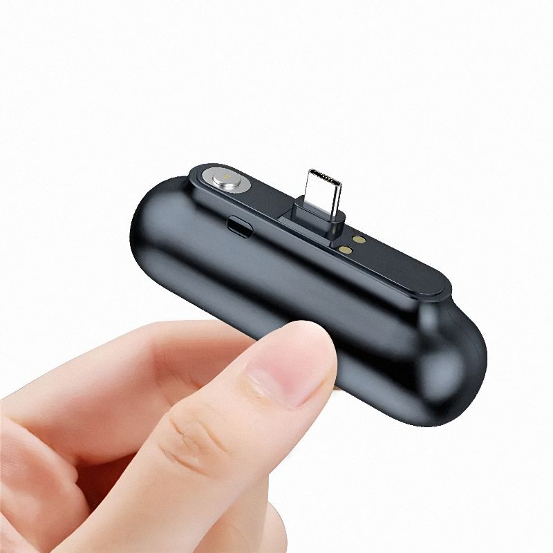 Baterie externa magnetica 3 in 1  5000 mAh Negru