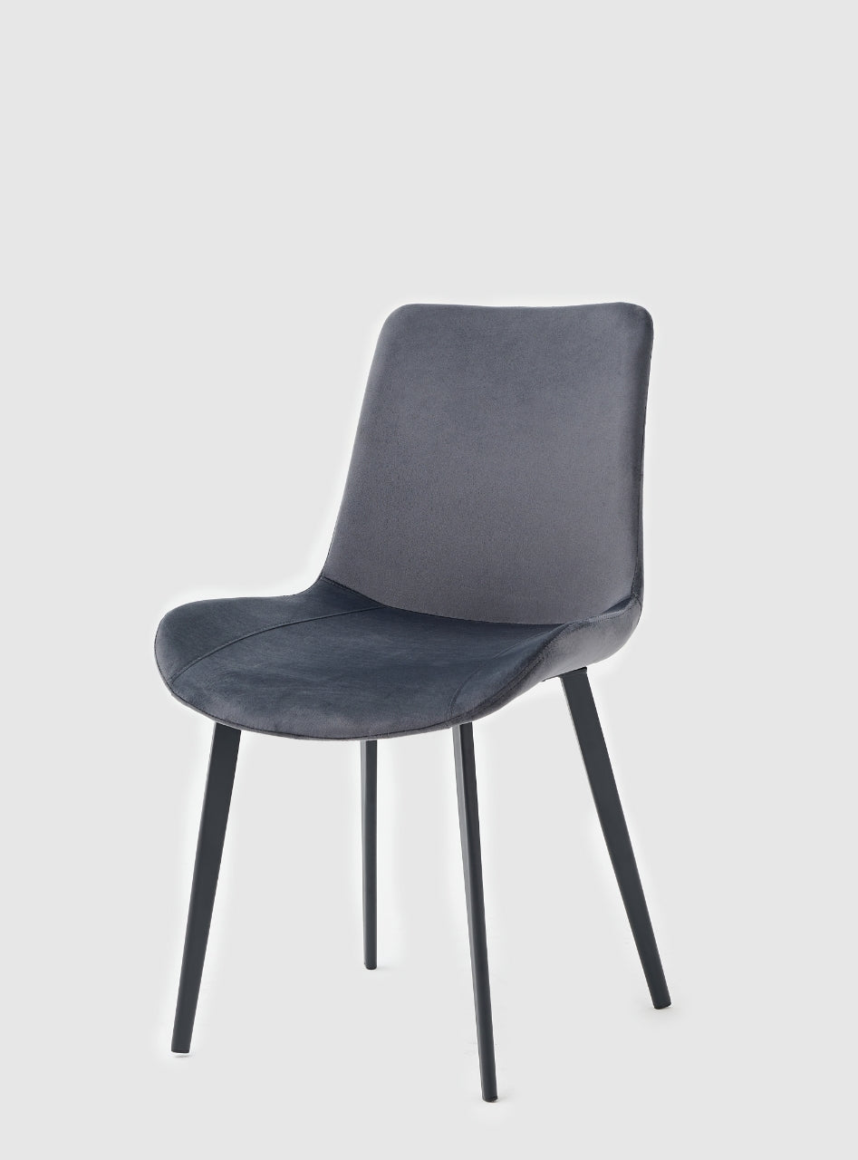 RESIGILAT - Scaun de dining din catifea, design nordic, aspect minimalist