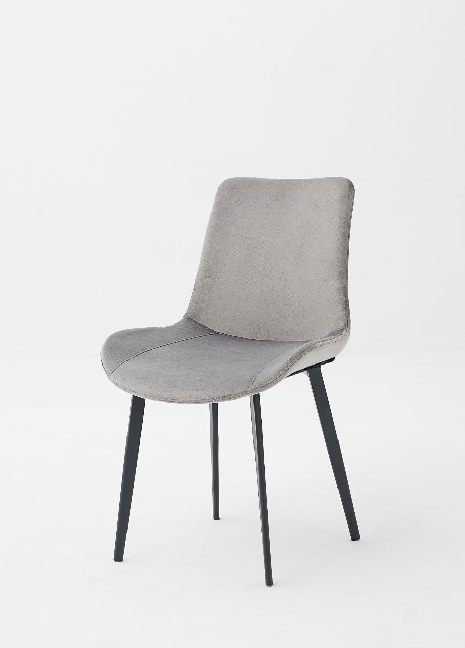 Scaun de dining din catifea, design nordic, aspect minimalist
